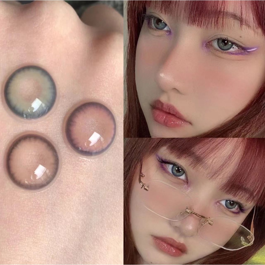 SRS (COD YES) PINK Mistique Softlens Living Color Eyes 14.0mm + Free Soflens Lenscase - Dreamcolor maki BROWN NEW TWINKLE biru