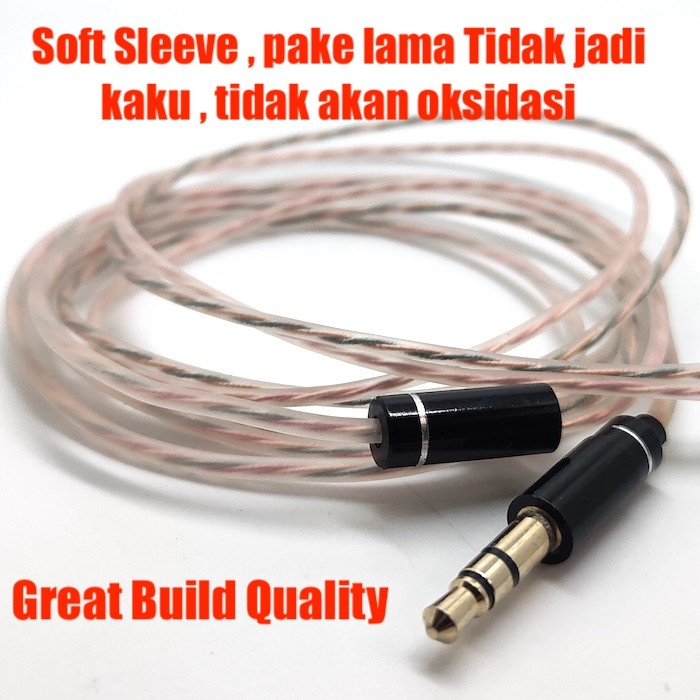 Full Upgrade 6N Soft Crystal Copper Transparent Cable Replacement