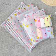 Travel Zipper Pouch Organizer - Kantong Plastik Pouch Zipper Bag Transparan Motif / Matte Tebal - Plastik Organizer Pouch Travel - Plastik Klip Organizer - Tas Penyimpanan Alat Mandi Make Up Travel