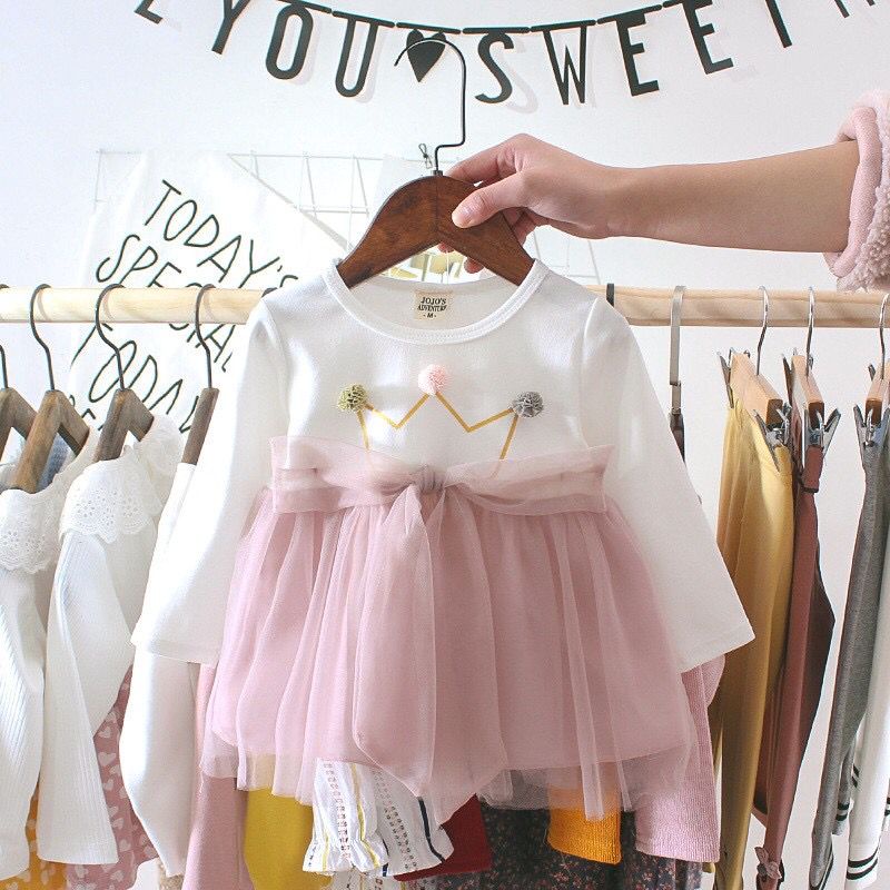 BARU! LIA019 - Dress Korea Bayi 0-2 tahun Perempuan Fashion Terlaris Baju Pesta Pergi Jalan