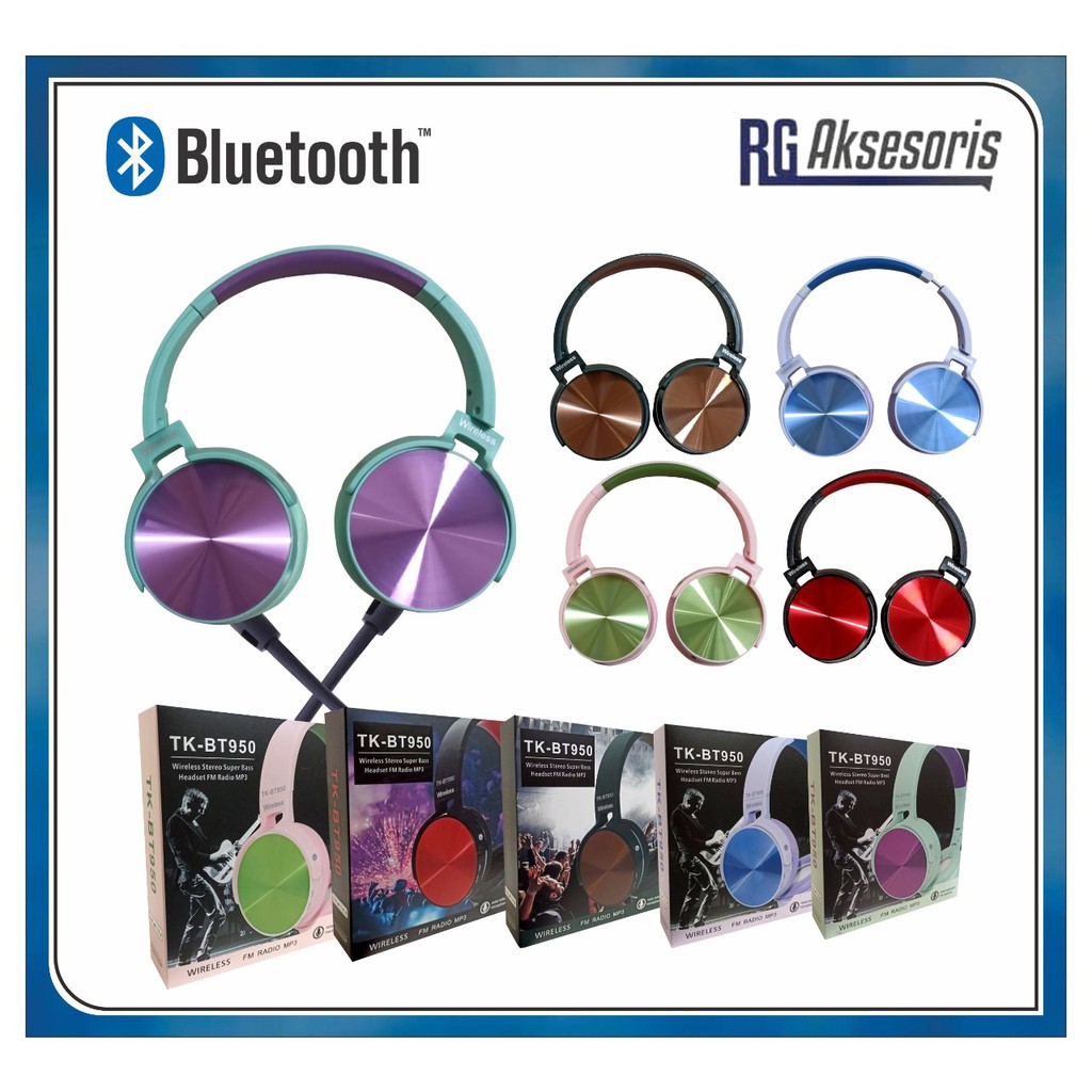 TK-BT950 Headphone Bluetooth Wireless Super Explosloive Bass