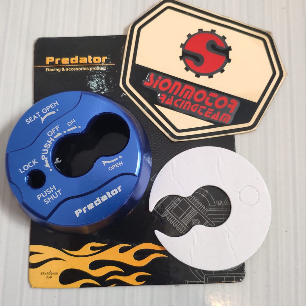 Tutup Kunci Kontak Nmax Biru Predator