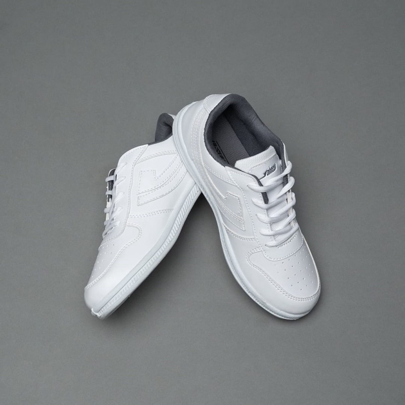 Sepatu johnson angkasa all white - sneakers pria wanita jhonson