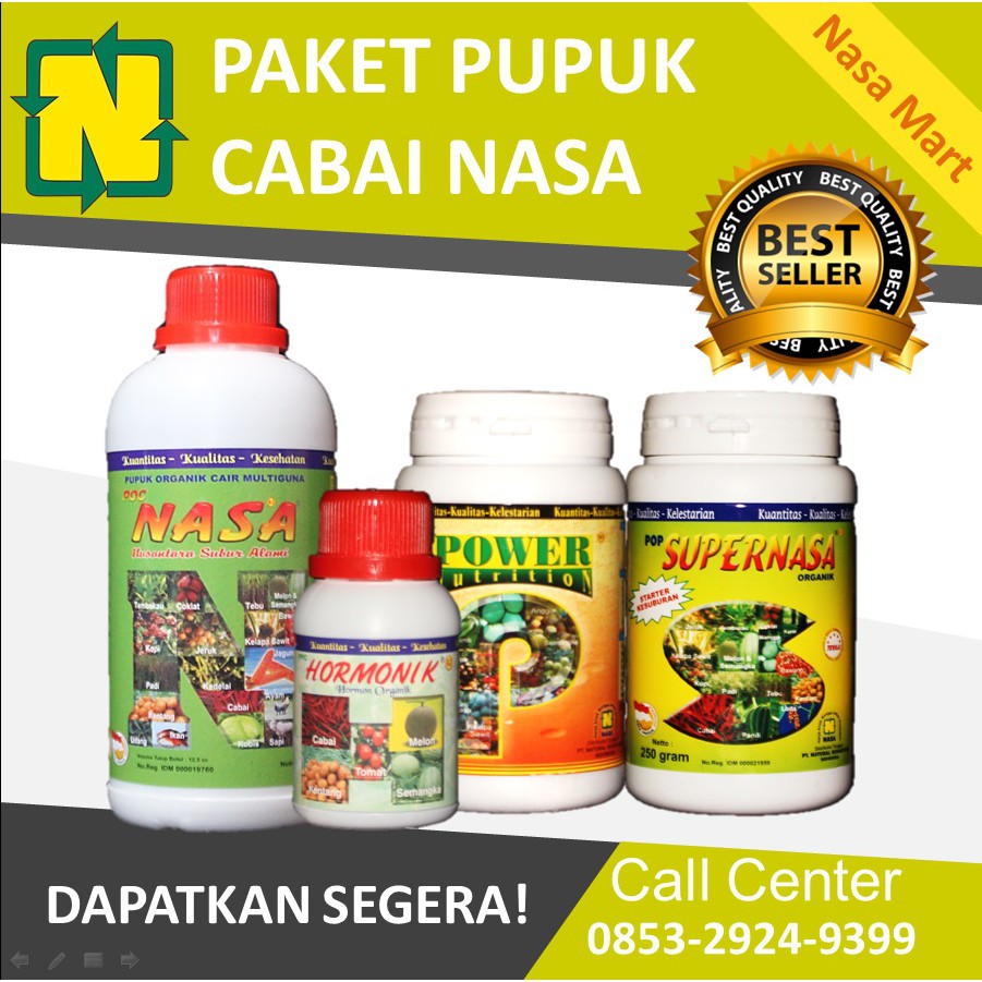 Paket lengkap pupuk cabai nasa