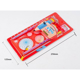 Penggaris Putar Pensil Set Penggaris Bunga Putar Set Penggaris Putar Pensil Set Penggaris Bunga Putar Set