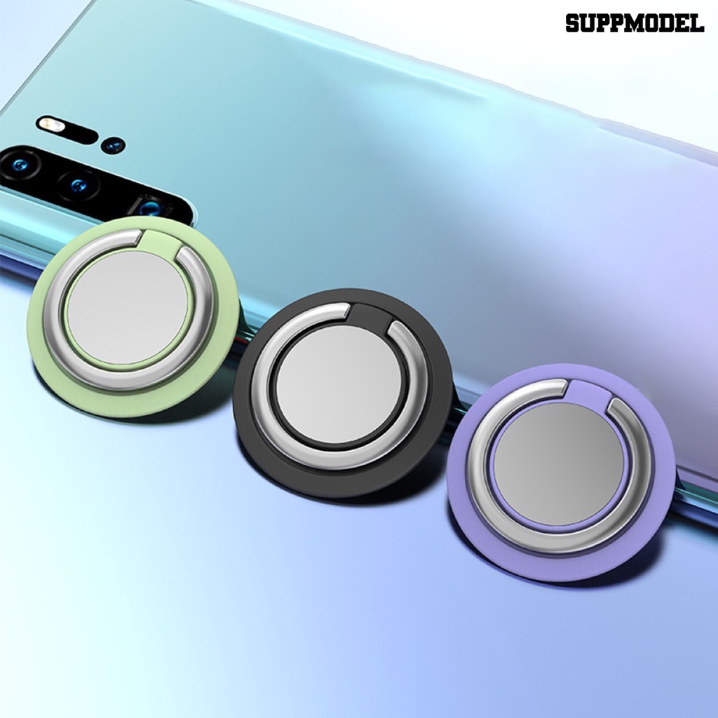 Sdl Bracket Ring Jari Magnetik Rotasi 360 ° Mount Mobil Universal Untuk iPhone / Samsung / Huawei / iPad