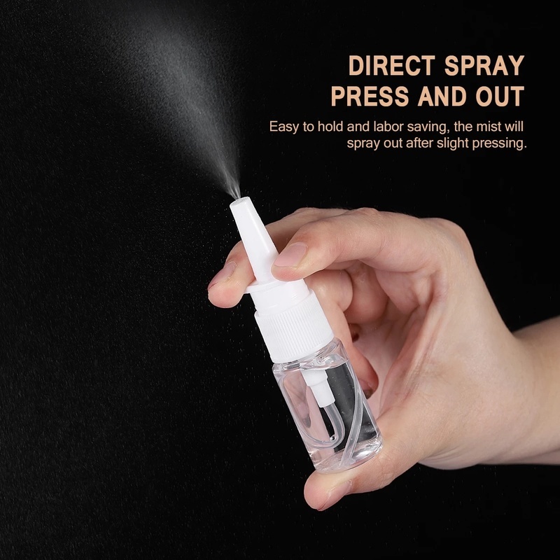 Botol Spray Kosong 5 / 10 / 15 / 20 / 30 / 50 / 60 / 80 / 100ml Dengan Sedotan