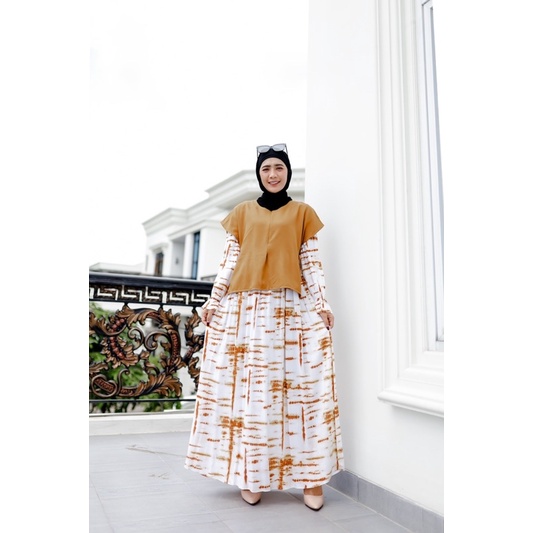 AMALIN MAXI -+ (ld 102 pjg 130) - Gamis Busui Dress Tie Dye