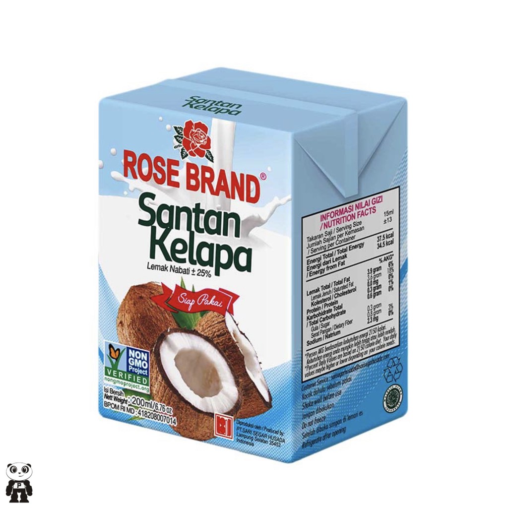 

Rose Brand Santan Kelapa 200ml Coconut Cream