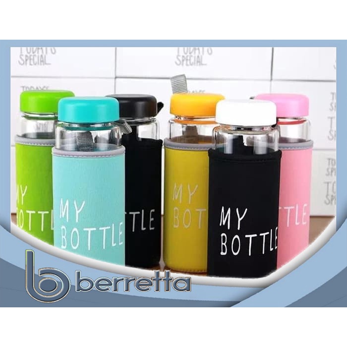 Botol minum my bottle PLUS pouch busa / Tempat minum botol warna [150gr] A026 [BENING]
