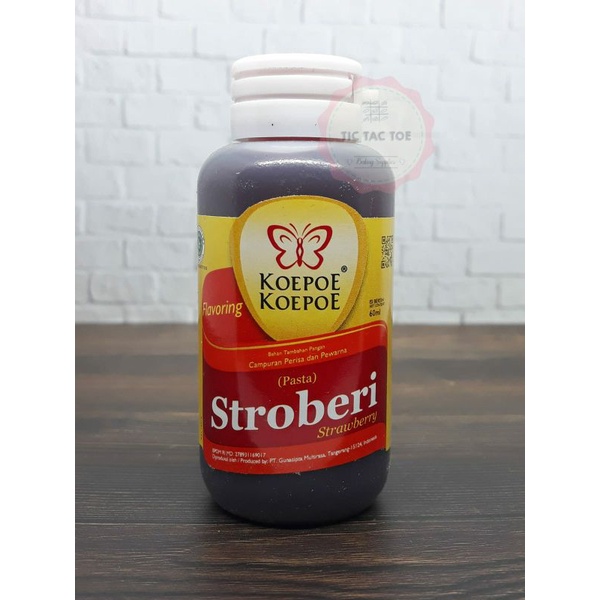 koepoe pasta stroberi 60ml /pasta stroberi/pasta koepoe - koepoe /perasa pewarna stroberi