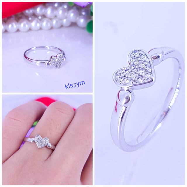 Cincin love hight quality, dan mata bulat awet,tahan lama,tidak berkarat