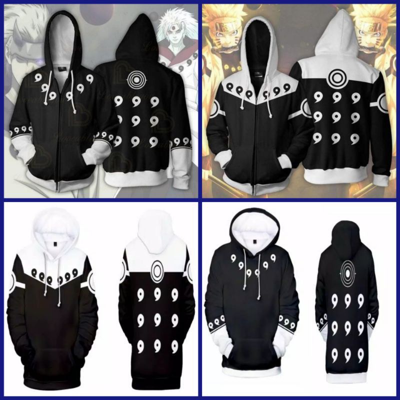 JAKET SWEATER HOODIE PRIA-WANITA WIBU ANIME NARUTO RIKUDO SENNIN COOSPLAY KEREN TERLARIS-JAKET ANAK-