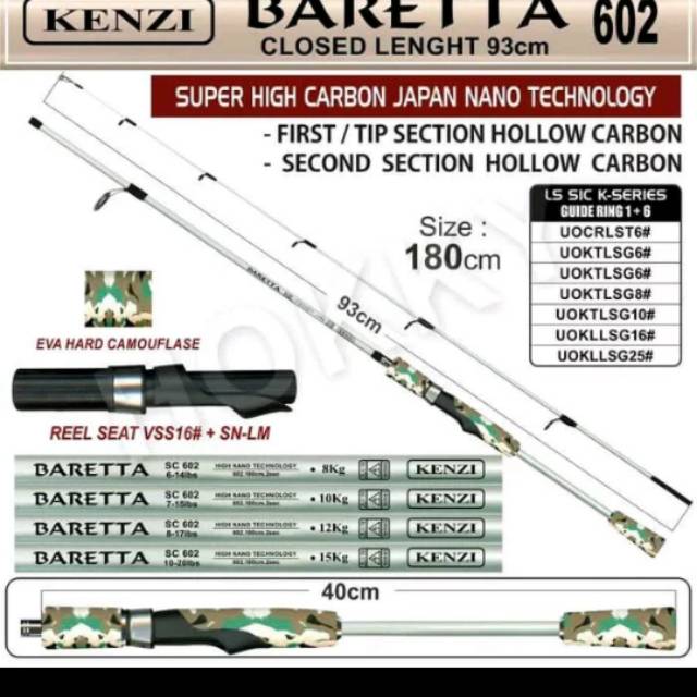 Joran Kenzi Baretta tersedia 4 ukuran