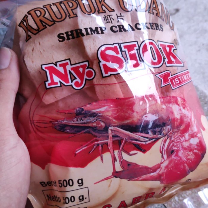 

TERBARU Kerupuk/krupuk Udang Oval Nyonya / Ny. Siok Termurah & Istimewa 500 gr