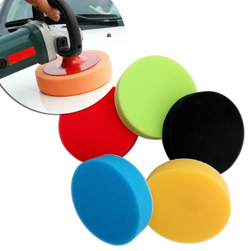 5Pcs Busa Pad Buff 3 &quot;untuk Poles Mobil