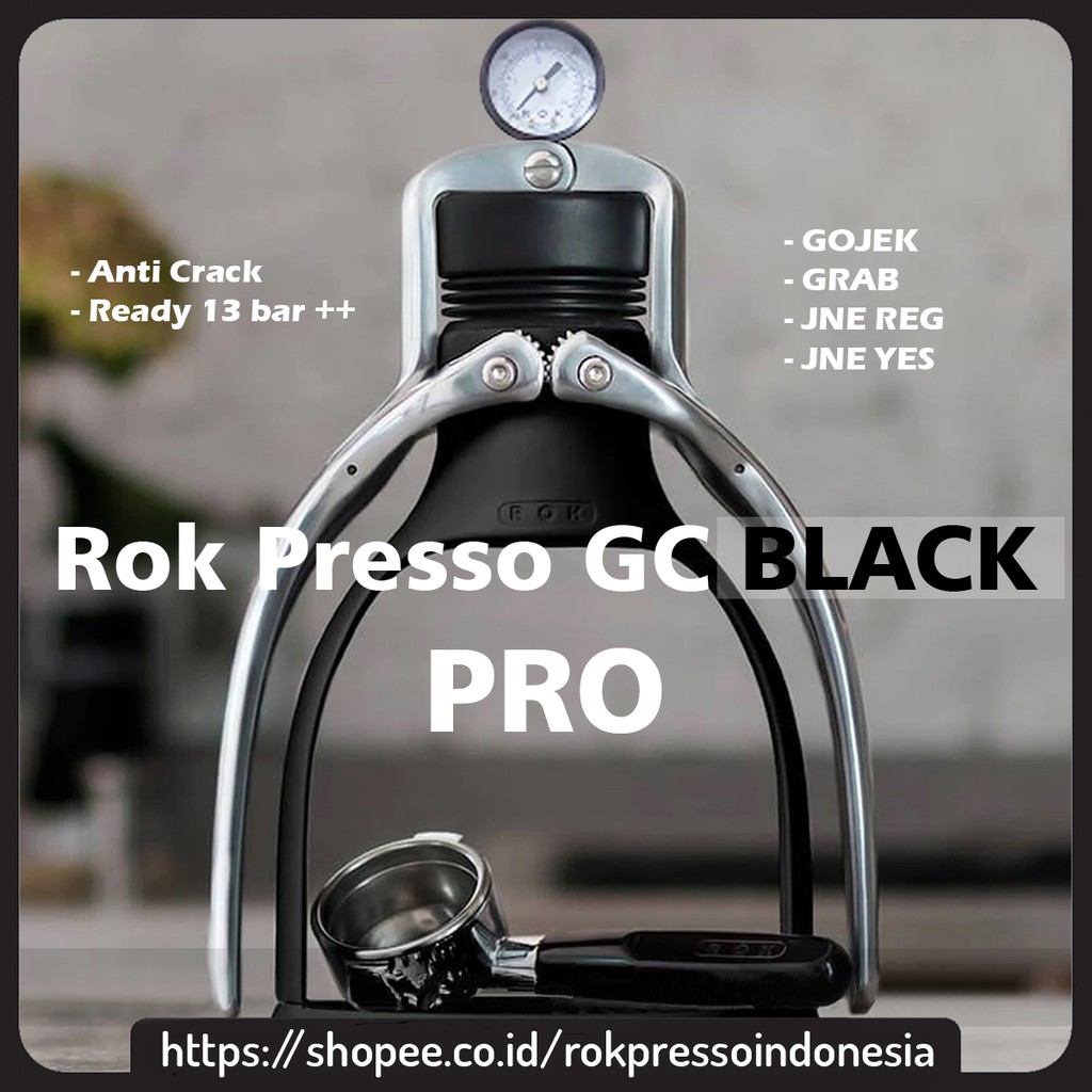 ROK PRESSO GC BLACK PRO | ROK PRESSO GC BLACK + MANOMETER