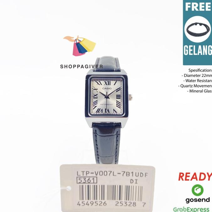 JAM TANGAN WANITA CASIO ORIGINAL LTP-V007L-7B1 / LTP-V007L-7B1UDF