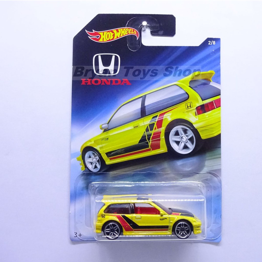 Hot Wheels Honda Series 90 Honda Civic EF kuning