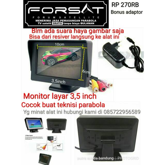 Monitor Mini Buat Tracking Parabola Shopee Indonesia