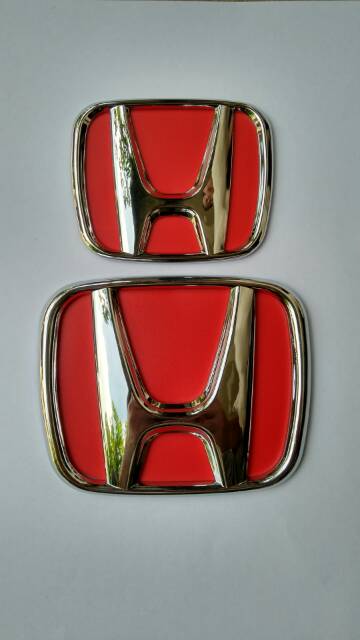 Emblem Logo Depan Belakang H HONDA BRIO Merah Kualitas