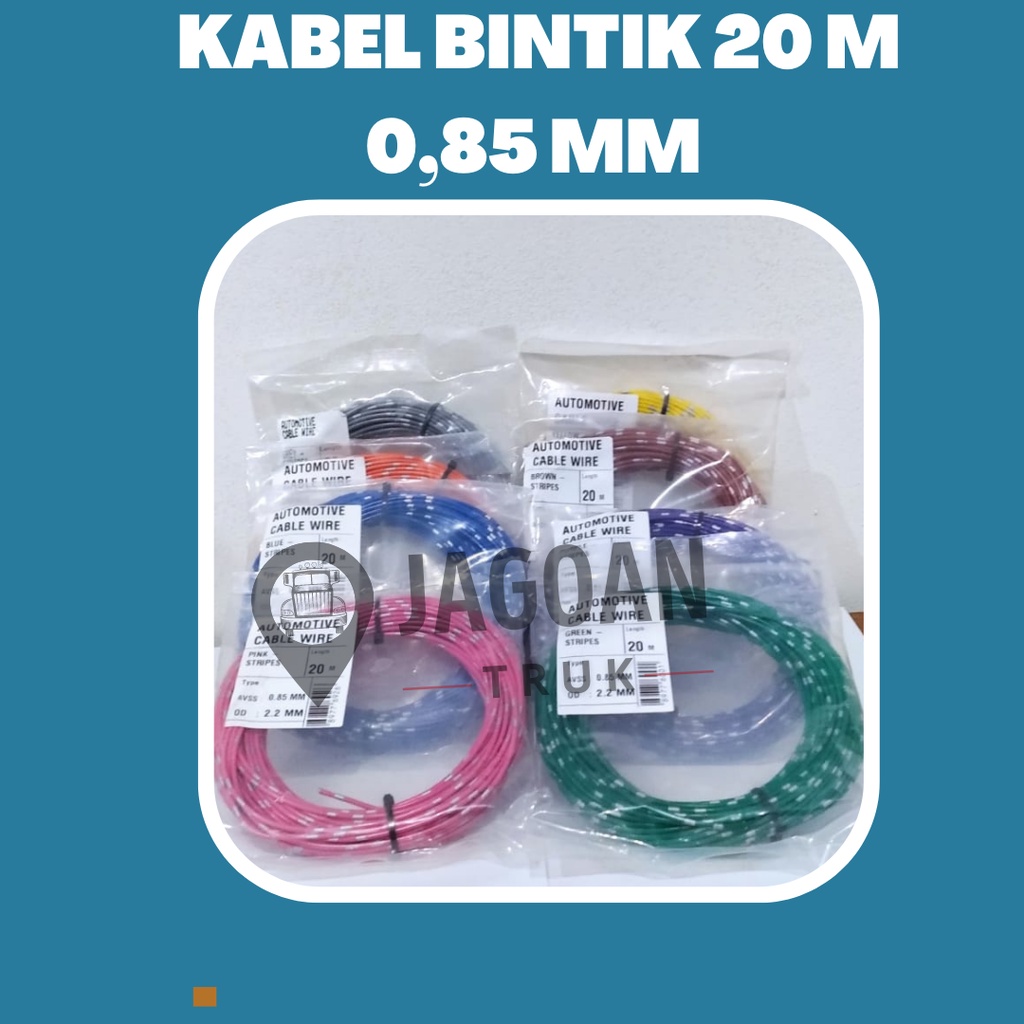 KABEL BINTIK SERABUT TEMBAGA 0.85MM x 20M KABEL BODY MOBIL MOTOR KUALITAS ASTRA UNIVERSAL