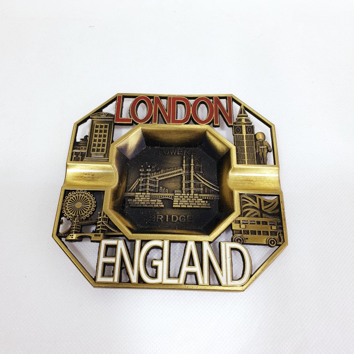 3D LOGAM Souvenir London England Ashtray Asbak London Bridge