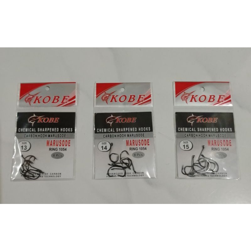 Kail / Mata Pancing Kobe Carbon Marusode Ring 1054 ( semakin kecil ukuran semakin kecil juga mata kail nya )