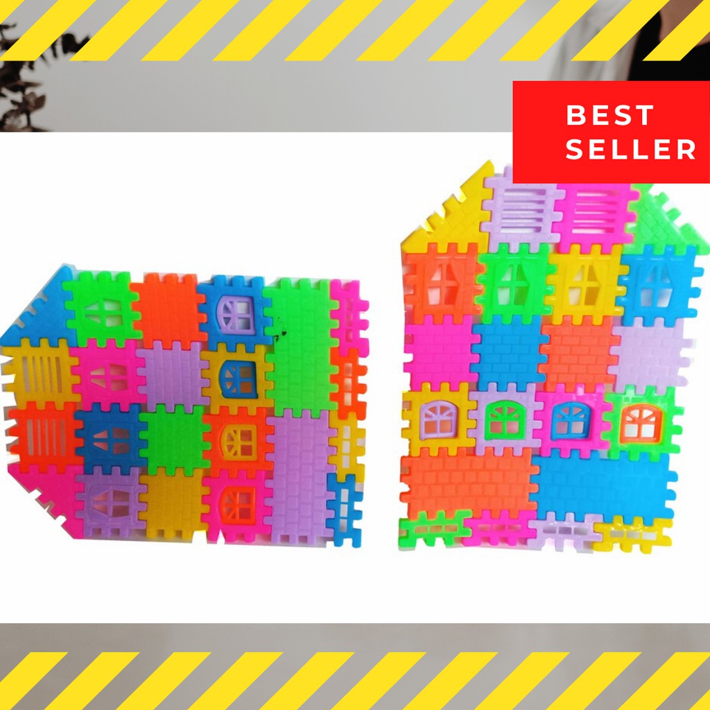 Mainan Edukasi Puzzle Rumah - Puzzle Bangunan Rumah Mainan Anak