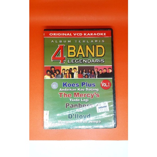 Vcd karaoke Original Album Terlalris 4 BAND LEGENDARIS vol 2 GAPERINDO
