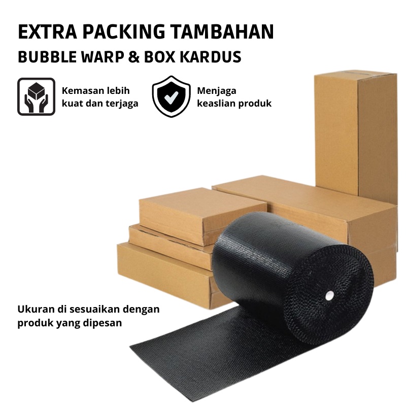 EXTRA PACKING TAMBAHAN BUBBLE WARP &amp; BOX KARDUS