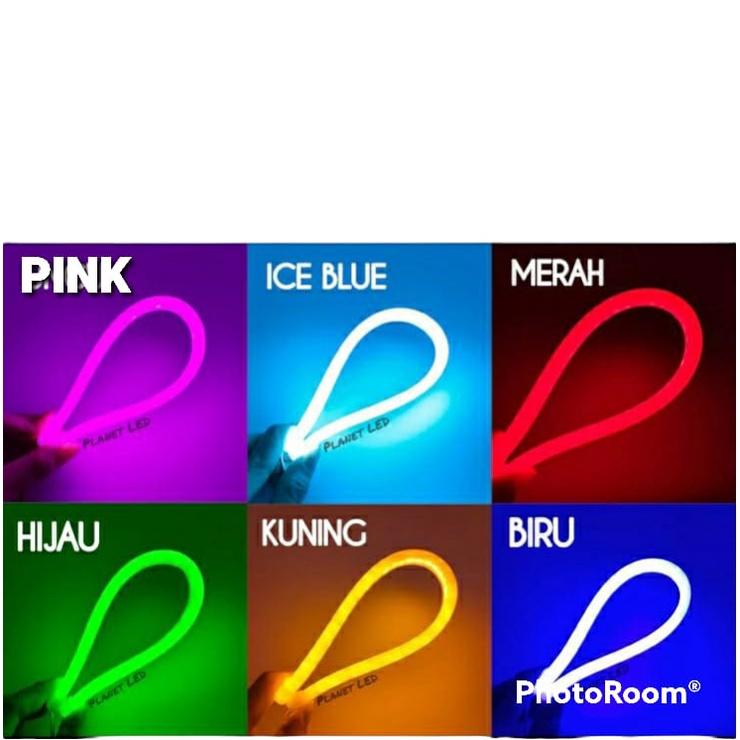 PROMO LAMPU ALIS FLEXIBLE 30 CM BISA UNTUK MOTOR DAN MOBIL LAMPU LED STRIP RBG UNIVERSAL