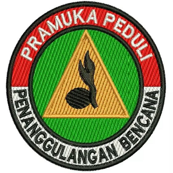 Badge Pramuka Peduli Full Bordir