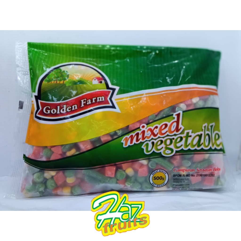 

GOLDEN FARM MIX VEGETABLES / SAYURAN BEKU 500GR