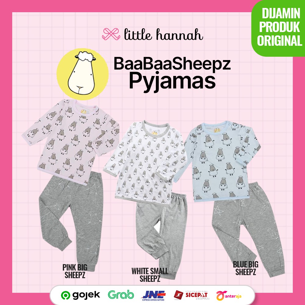 BaaBaaSheepz Piyama Pyjamas Pajamas / Baju Tidur Anak BaaBaaSheepz