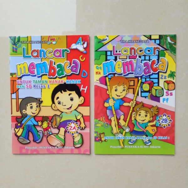 Berkualitas Buku Anak TK SD kelas 1 Lancar Membaca 2A 2B belajar membaca - sandro