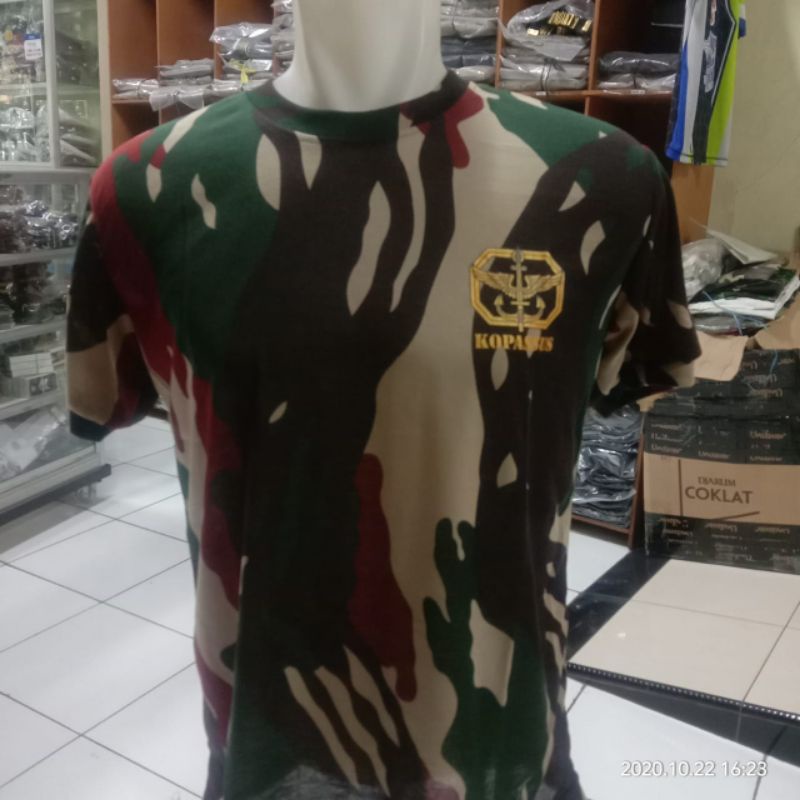 kaos loreng KOPASSUS KECIL | kaos oblong loreng KOPASSUS | kaos dalam loreng KOPASSUS |kaos KOP