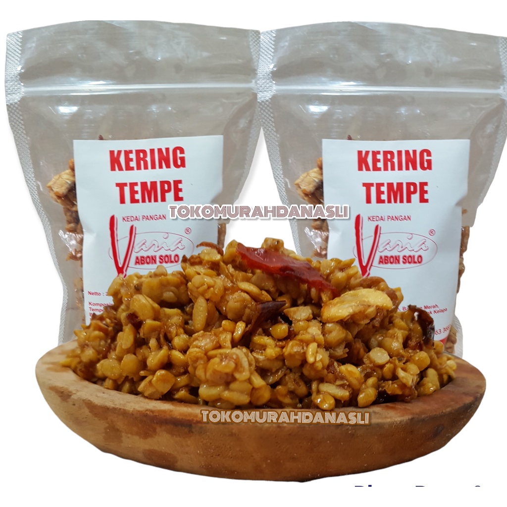 

KERING TEMPE TEMPE KERING VARIA 200GR OLEH OLEH KHAS SOLO
