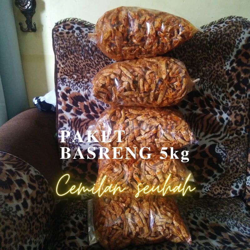 [PAKET RESELLER] Basreng pedas daun jeruk isi 5 kg