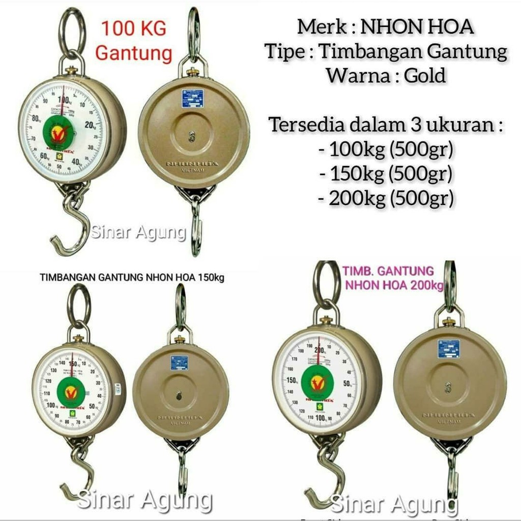 TIMBANGAN GANTUNG ANALOG NHON HOA ASLI