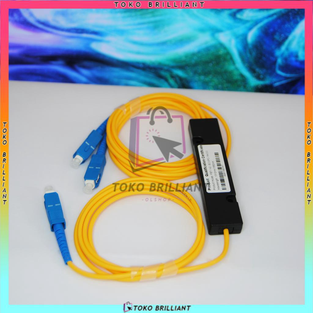 [Bisa Bayar dilokasi] SC Kabel Fiber Optik Splitter 1: 2