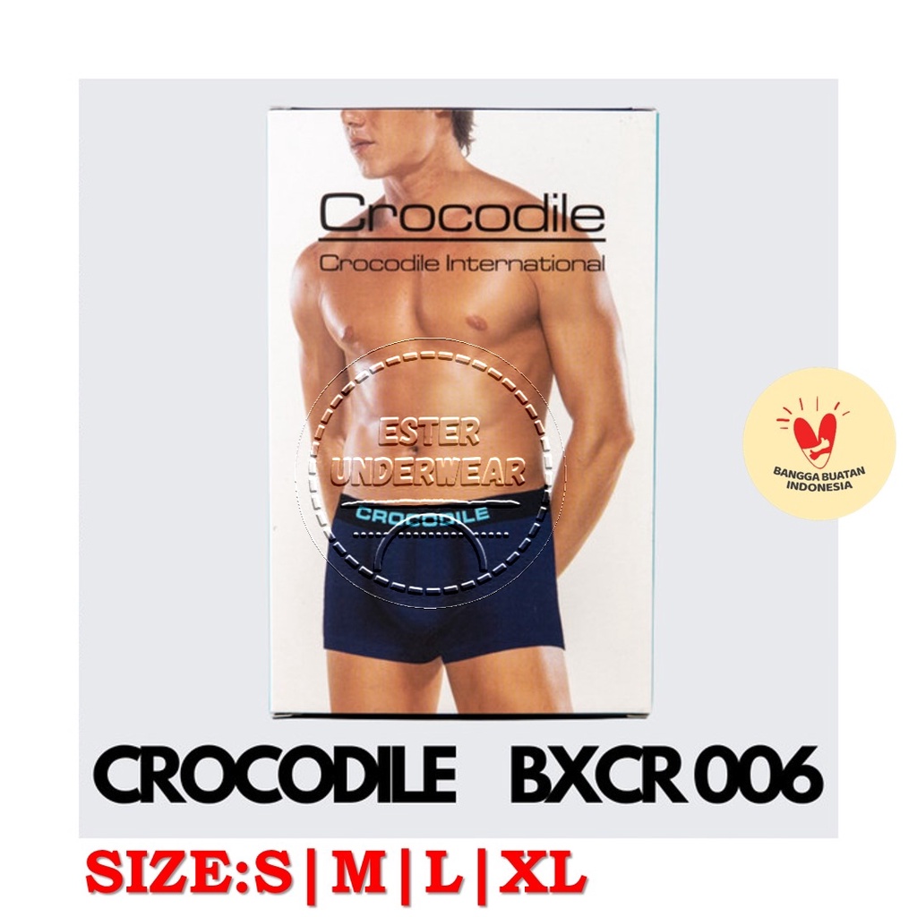 CELANA BOXER PRIA CROCODILE BXCR 006 ISI-2 PCS