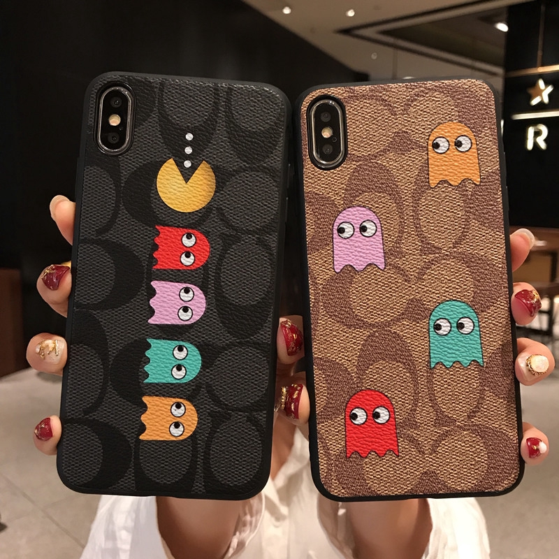 Case Bahan Kulit PU Desain Coach Untuk iPhone 14 13 12 11 Pro X XS Max XR SE2020 7 8 Plus