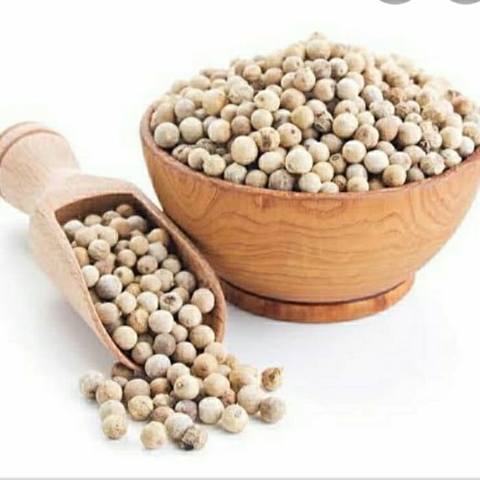 

Lada putih utuh 50gram / white pepper whole / merica putih utuh