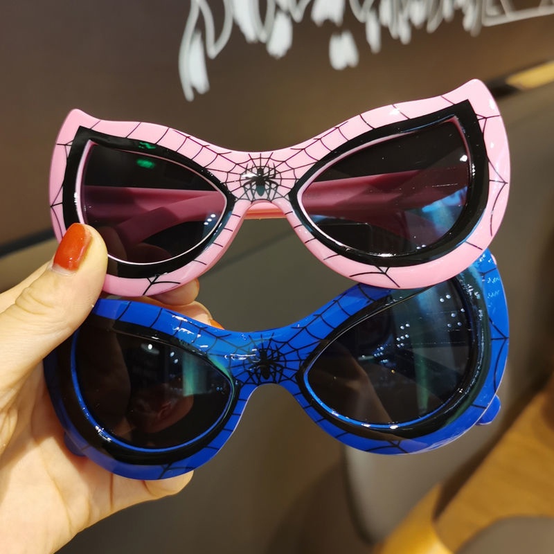 Kacamata Anak Spider-Man Baru Anti-Uv Naungan Fashion Kacamata Hitam Anak Kacamata Matahari Gaya Pribadi Kacamata Spiderman Anak Laki Laki-  An