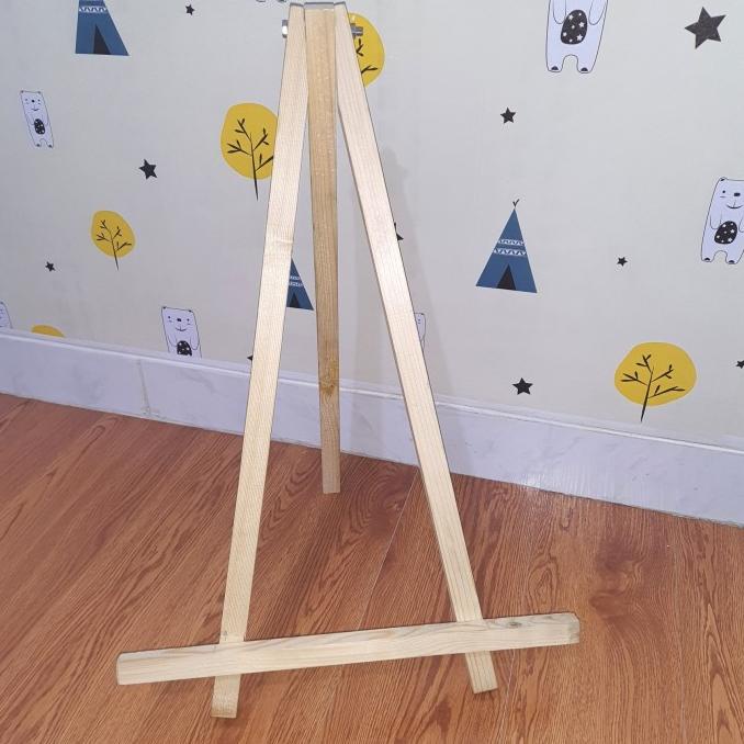 

Easel kayu lukis 60cm untuk kanvas 50x40 cm