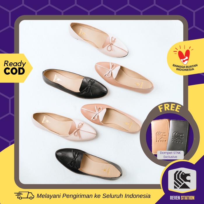 Sepatu Formal Kulit Wanita Asli Premium ALONA ADENA Women Shoes Terbaru Genuine Leather Premium