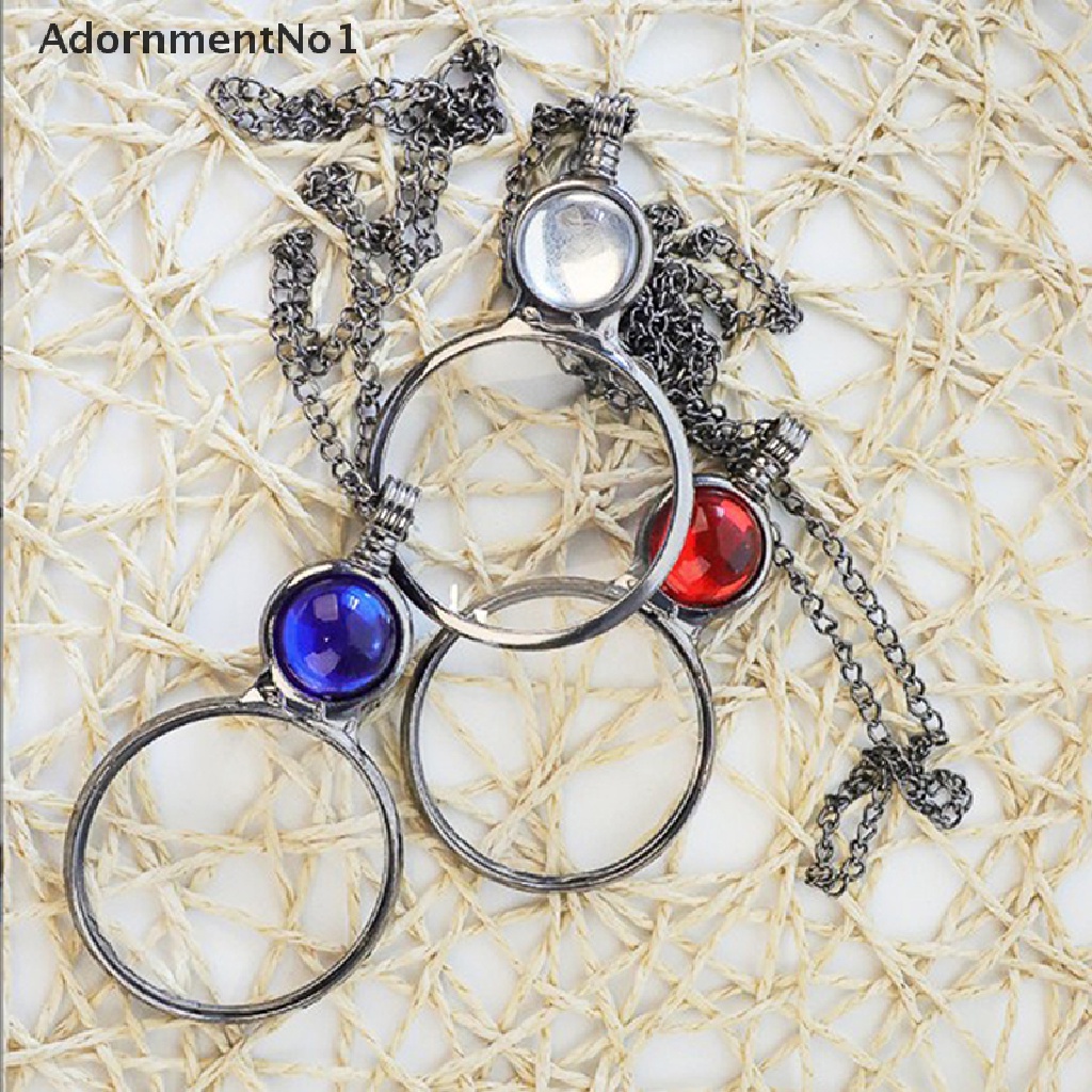 (AdornmentNo1) Kalung Rantai Dengan Liontin Kaca Pembesar Untuk Hadiah Hari Ibu