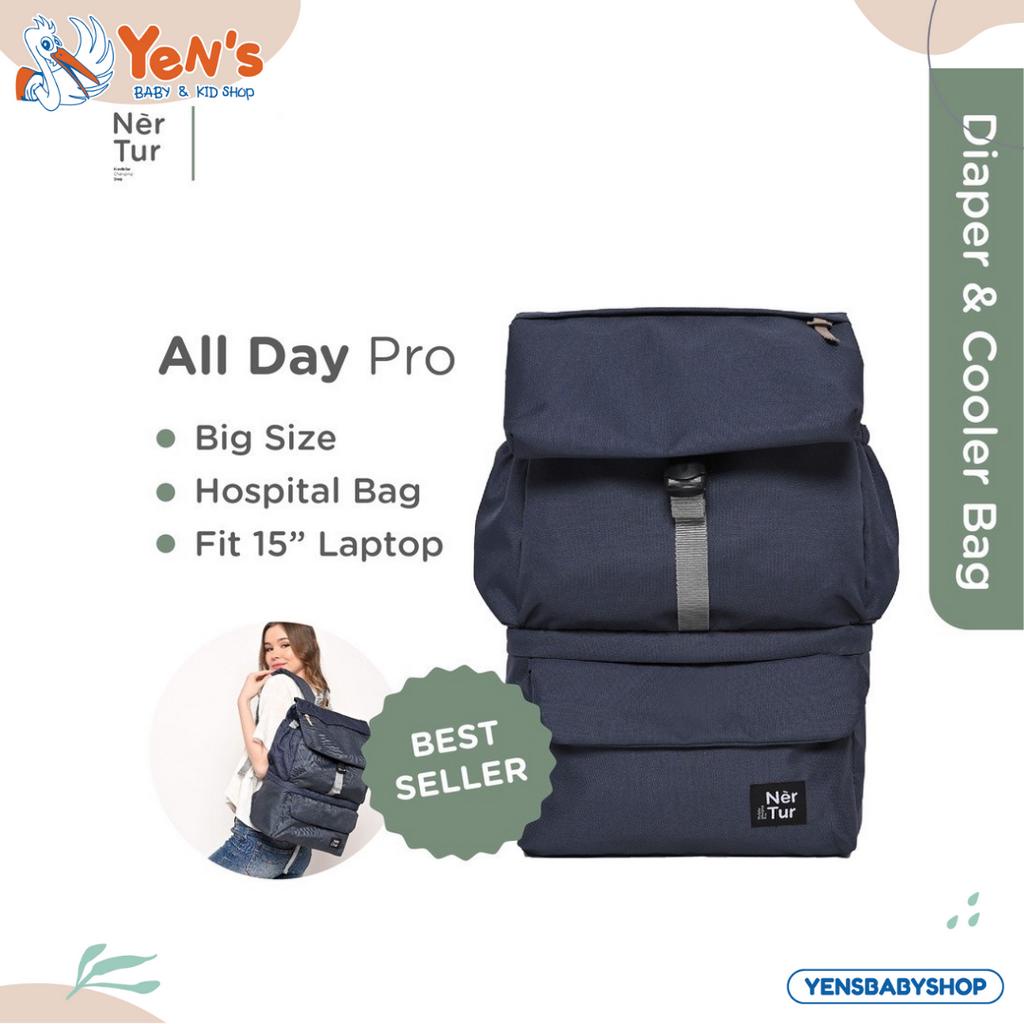 NERTUR Tas Perlengkapan Bayi Diaper &amp; Cooler Bag All Day Pro