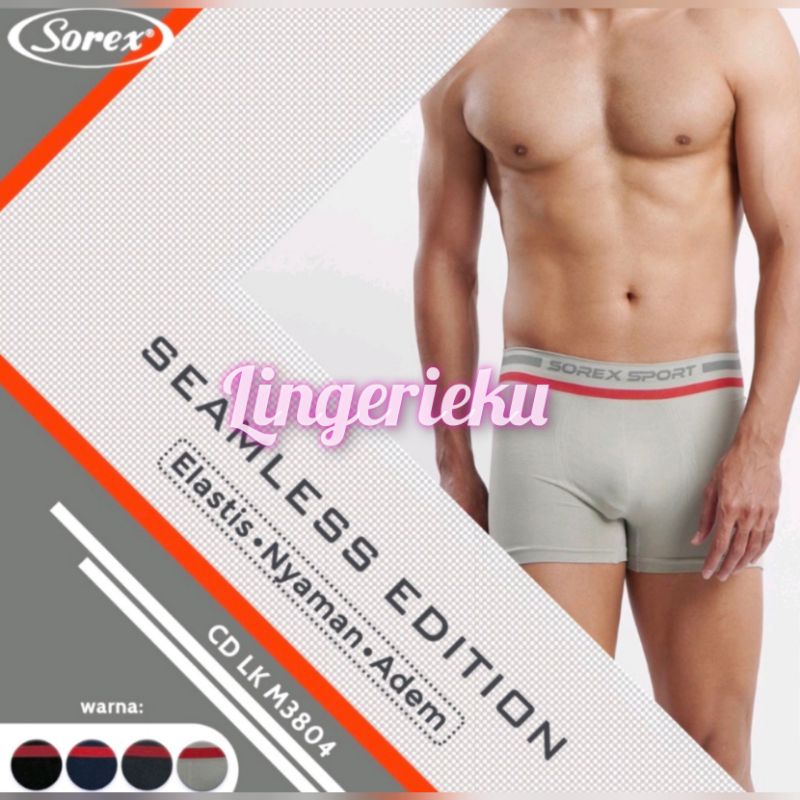 Sorex 3804 CD Celana Dalam Boxer Pria Sorex Sport Ukuran M L dan XL XXL